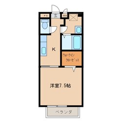 上田原駅 徒歩11分 1階の物件間取画像